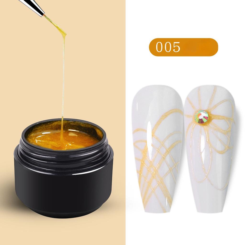 Wire Glue Nail Art Elastic Drawing Nail Polish Spider Glue Creative Painting Phototherapy Flower Glue DIY