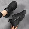 Herbst neue Schuhe Plateau Freizeitschuhe Leder Wasserdicht Sportschuhe Schwarz Leicht Rutschfest Reiseschuhe
