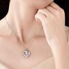 Pendant Plus Necklace Combination Heart-shaped Three-diamond Necklace Women's Japan and Korea Diamond Collarbone Chain Fashion