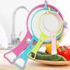 New 4Pcs Plastic Fine Mesh Filter Colander Soy Milk Sieve Flour Sieve with Handle Juice and Tea Filter Kitchen Tool