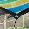 6/8/10/12/14/15/16-Feet Trampoline Sunshade Cover UV Resistant Waterproof Weather-resistant 6-12 Poles Trampoline Canopy Sun Protection Top Cover