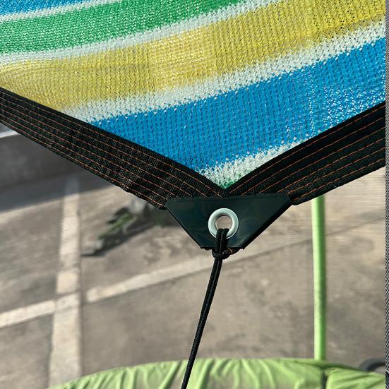 6/8/10/12/14/15/16-Feet Trampoline Sunshade Cover UV Resistant Waterproof Weather-resistant 6-12 Poles Trampoline Canopy Sun Protection Top Cover