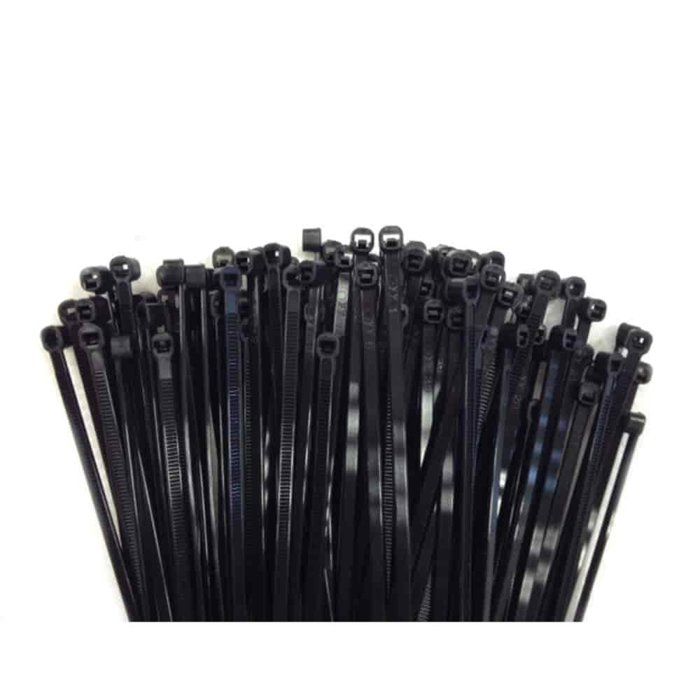 Colliers de Serrage Noirs 300mm, Lot de 100, Résistants aux UV