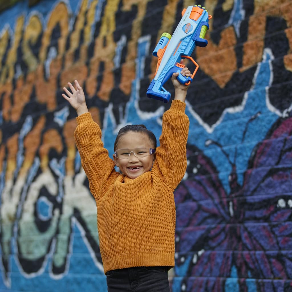 Hasbro Nerf Elite Rookie Blaster with 32 Nerf Elite Darts and 4 Nerf Blaster for Outdoor Ages Authentic Christmas Christmas Christmas Present (HASBRO)