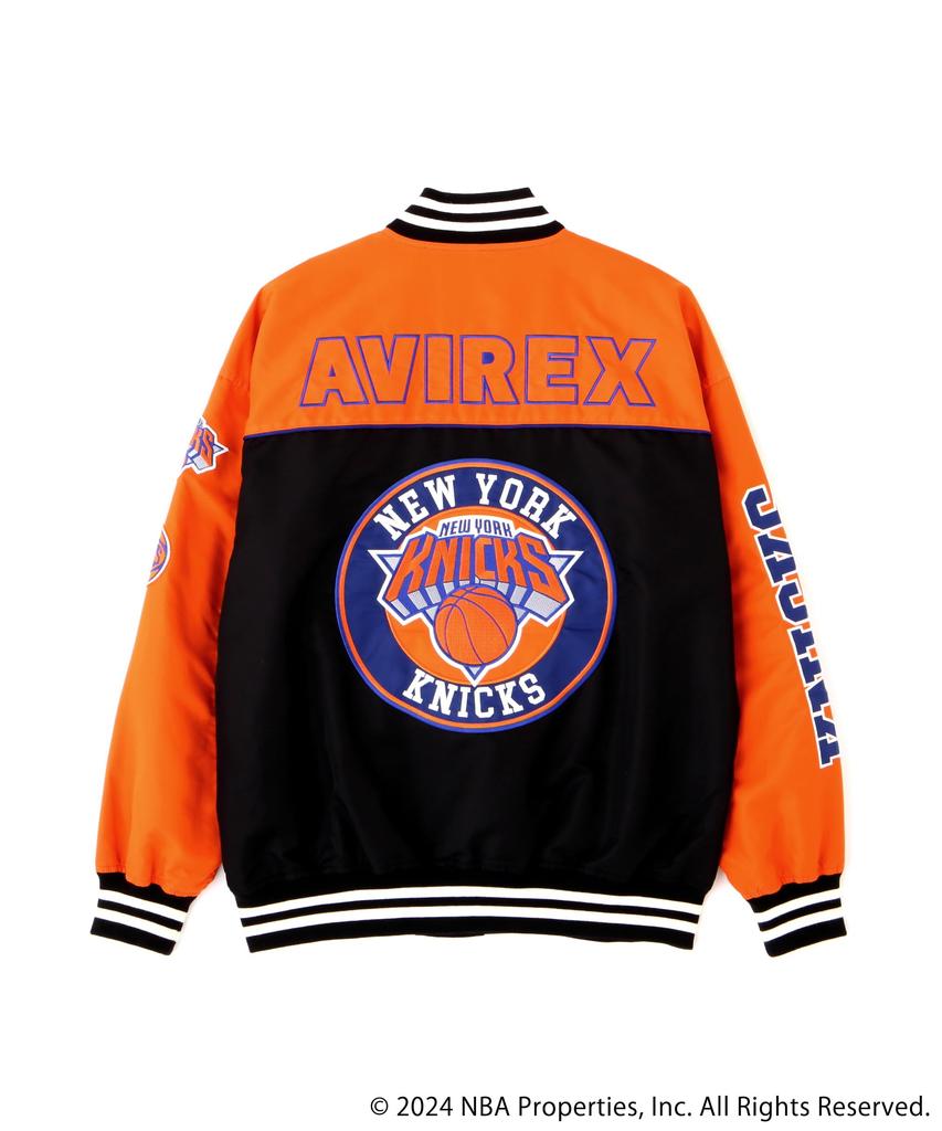 Avirex NBA Nylon Size M Jacket, Men's, (150), Orange, 783-5152010