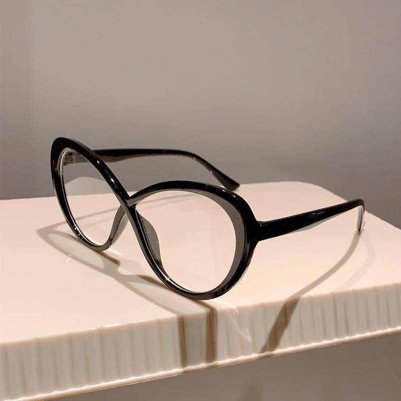 KAMMPT Fashion Vintage Eyeglasses for Women 2024 New Oversize Butterfly Shape Frame Trendy Luxury Brand Designer Lady Eyewear