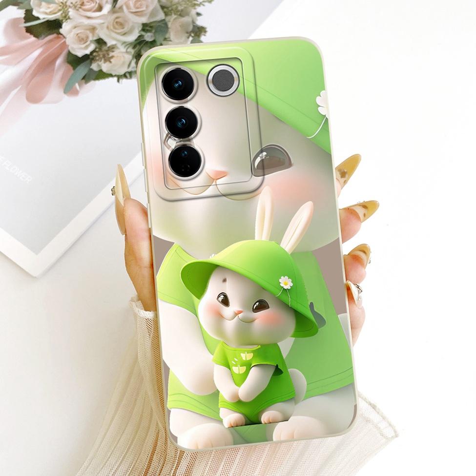 For Vivo V27 V2231 V2246 Case For Vivo V27 Pro V2230 Cover Luxury Fashion Cool Kawaii Cute Painted Silicone Casing