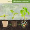50PCS Biodegradable Plant Starter Pots with 50PCS Plant Labels Eco-Friendly Seed Starting Pots Organic Round Shape Peat Pots