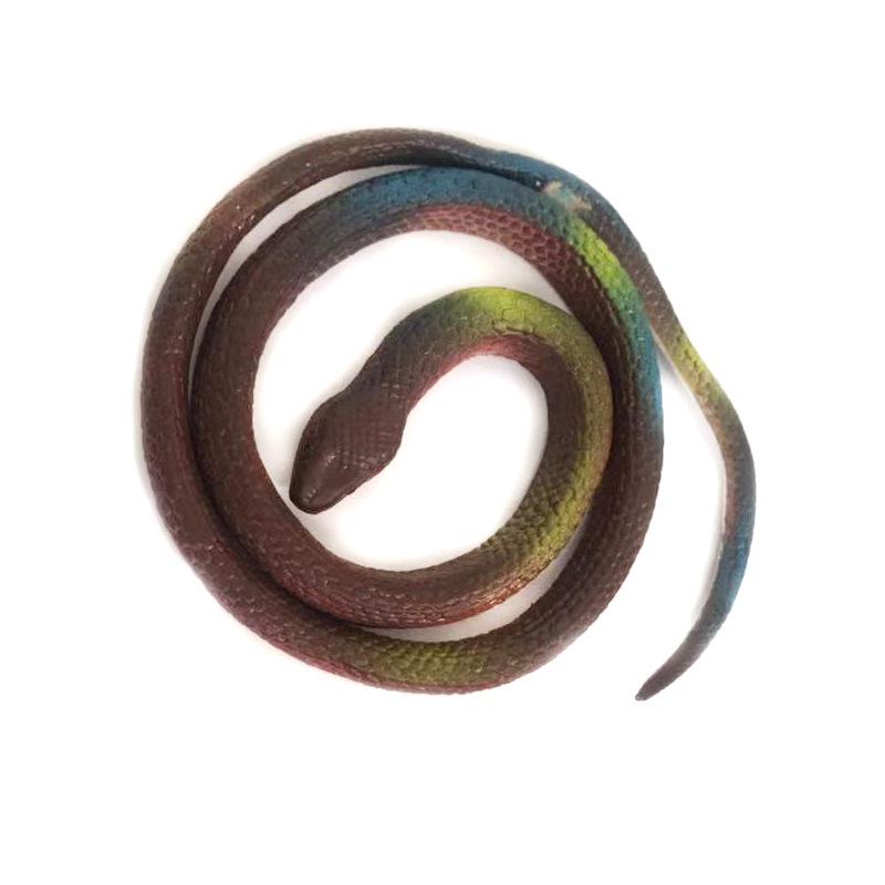 Realistic Cobra Snake Toy - Soft Rubber Prank Snake for Halloween