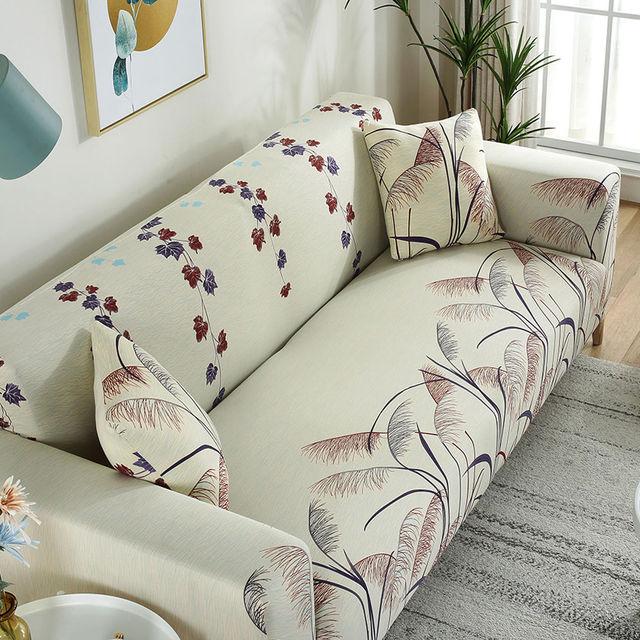 Elastic All -Inclusive Sofa Cover Four Seasons General Printing Sofa Towel Cover Living Room Home Corner Sofa Cover 1 /2 /3 /4seater