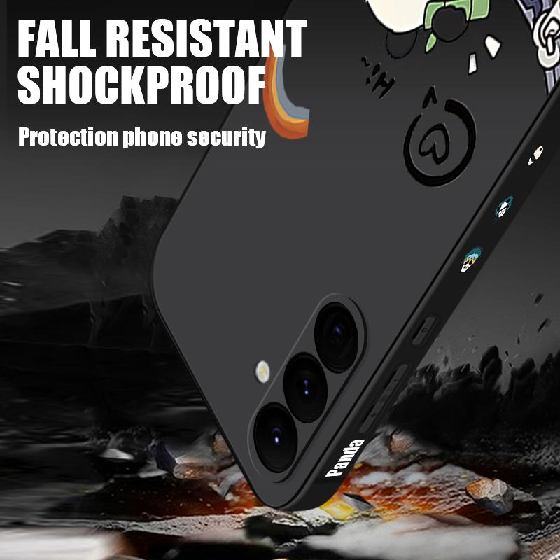 Cute Panda Print Case For Samsung Galaxy A57 A37 A17 A56 A36 A26 A16 A55 A54 5G S21 FE S22 S23 S24 Plus S25 S26 Ultra Cover