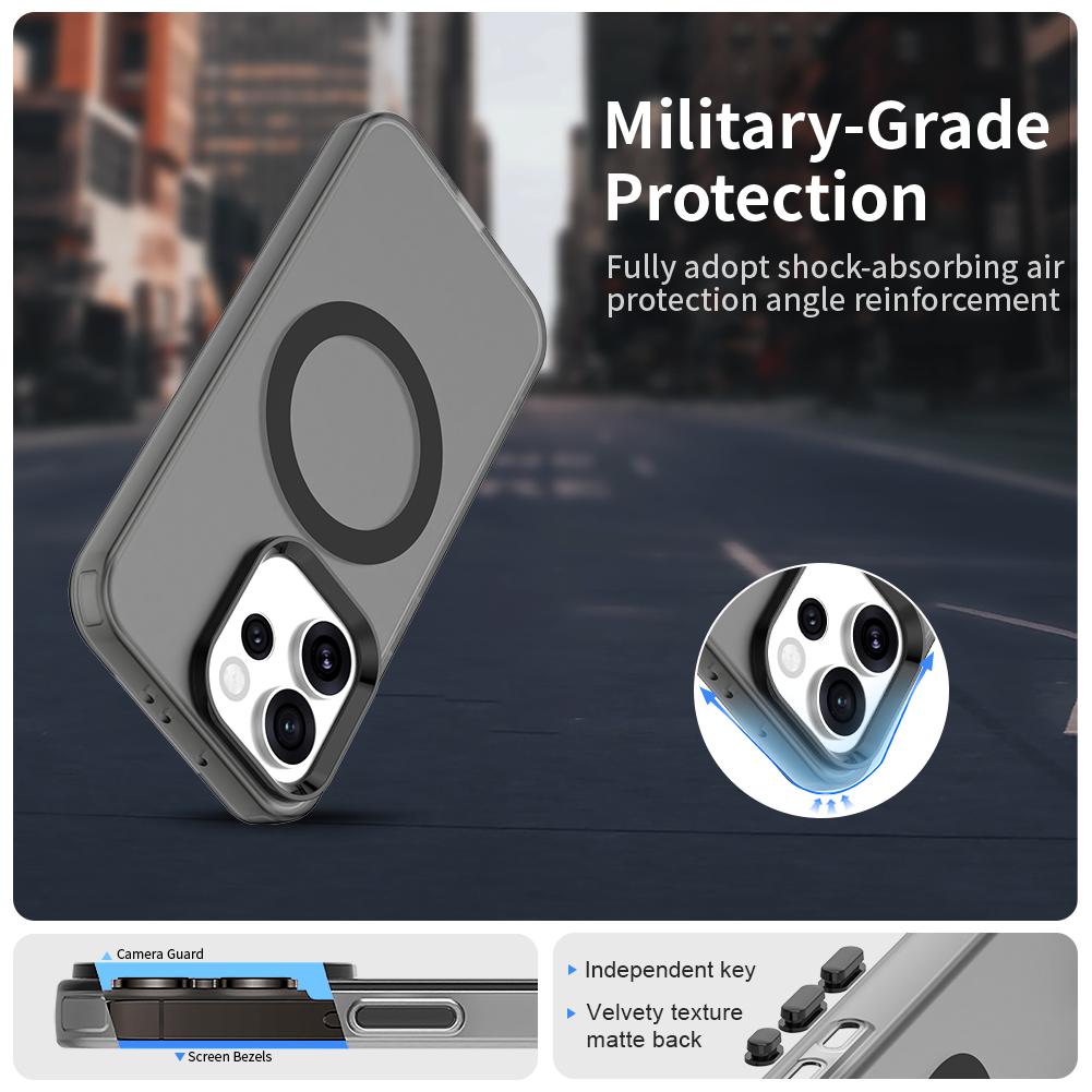 Frosted Clear Candy Color Magnetic Wireless Charging Case For OPPO Reno 15 Pro Max 14 13F12 12Pro Cover Transparent Back Shell