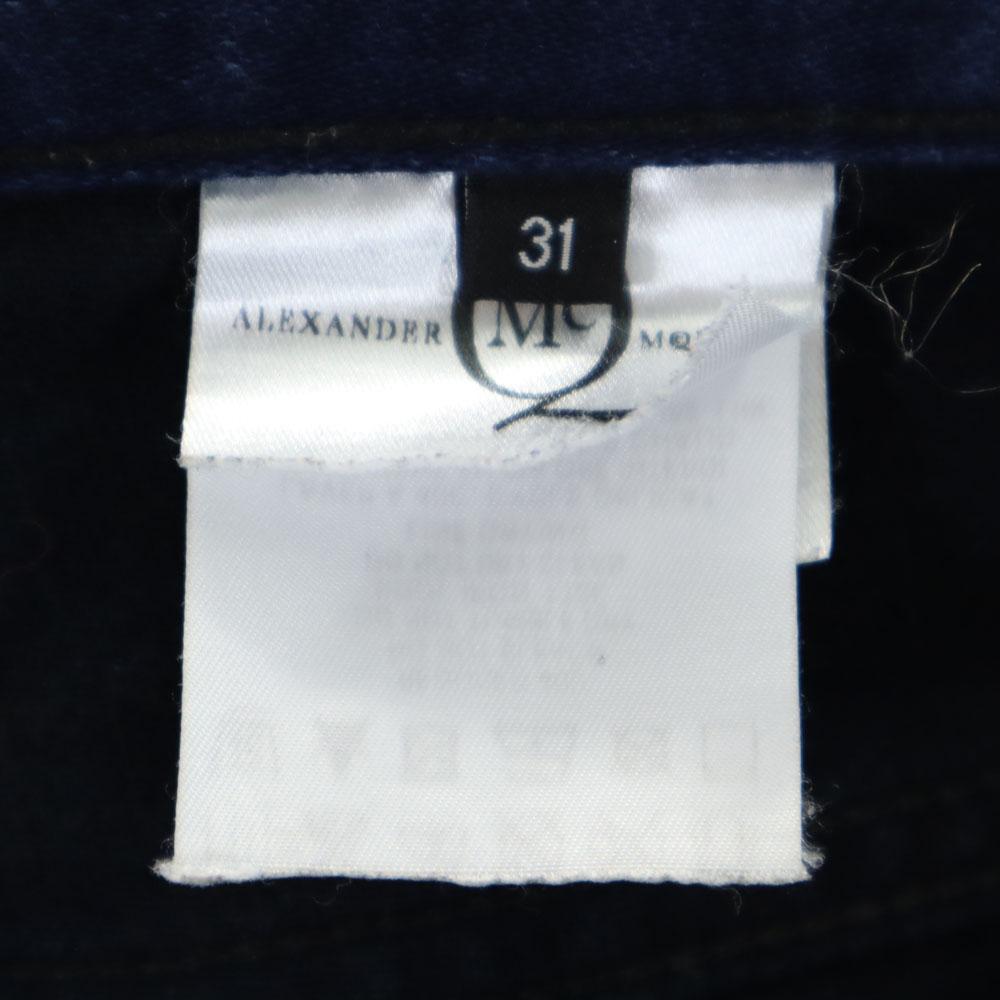 Alexander Mcqueen Made In Italy Denim Pants W31 Indigo Jeans Button Fly Men's Used