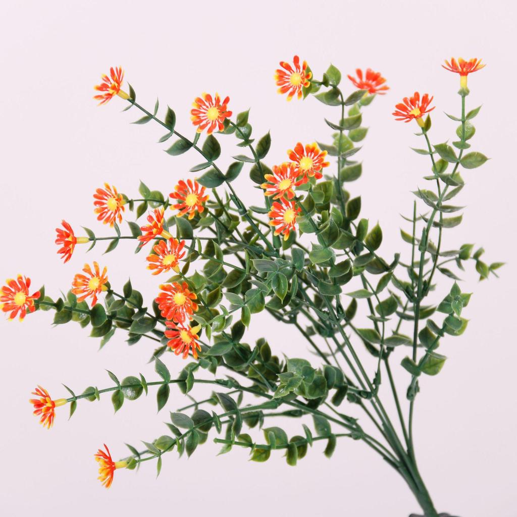7-Takkige Eucalyptus Margriet Kunstbloem Arrangement voor Huisdecoratie en Landschapsarchitectuur