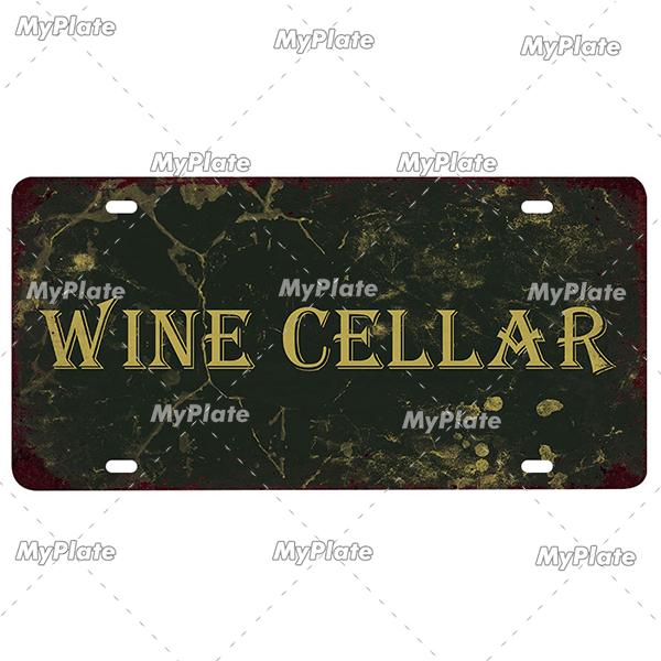 Vintage Wine & Coffee Metal Tin Sign - 15x30cm Plate, Man Cave Bar Wall Decor, Home Art Poster, 1pc