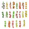 4Pcs Artificial Fruit Vegetable Garland Wall Hanging Fake Banana Strawberry Pumpkin Tomato Cucumber Chili String Farmhouse Kitchen Decoration