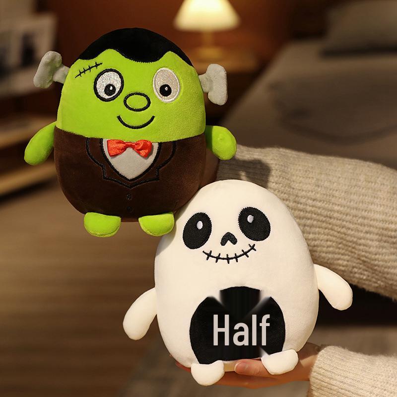 Lustiges Zombie-Kürbis-Plüschtier - Halloween-Geschenk