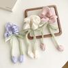 Cute Women's Girls Korean Style Hair Bands Elegant Tulip Scrunchie Ponytail Holder Bow Elastic Hair Ties Accessory