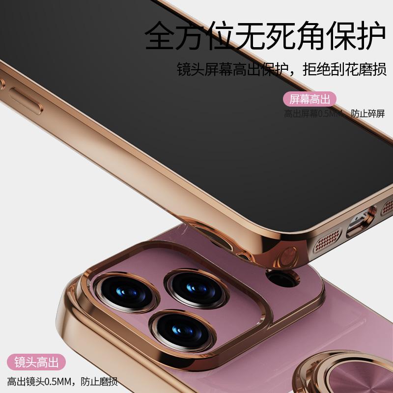 Electroplating Astronaut Stand Holder Case For iphone 17 Pro Max Plating Silicone Shockproof Protection Cover For iphone 17 Air