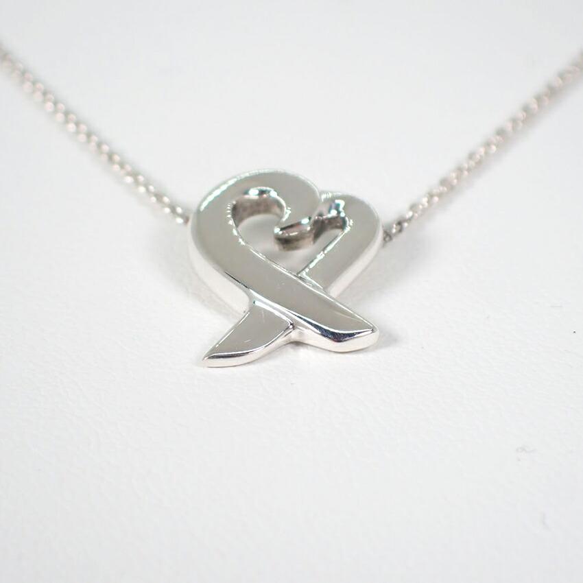 [Pre-owned] TIFFANY/Tiffany 925 Loving Heart Pendant/Necklace/j77-6