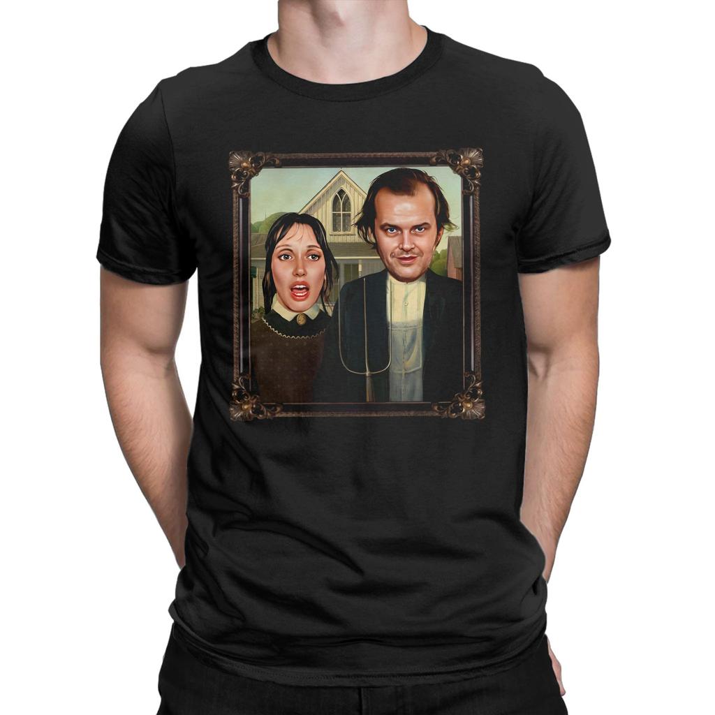 The Shining Tshirts Unisexs Cotton Clothing Funny Horror Movie Oneck Short Sleeve
