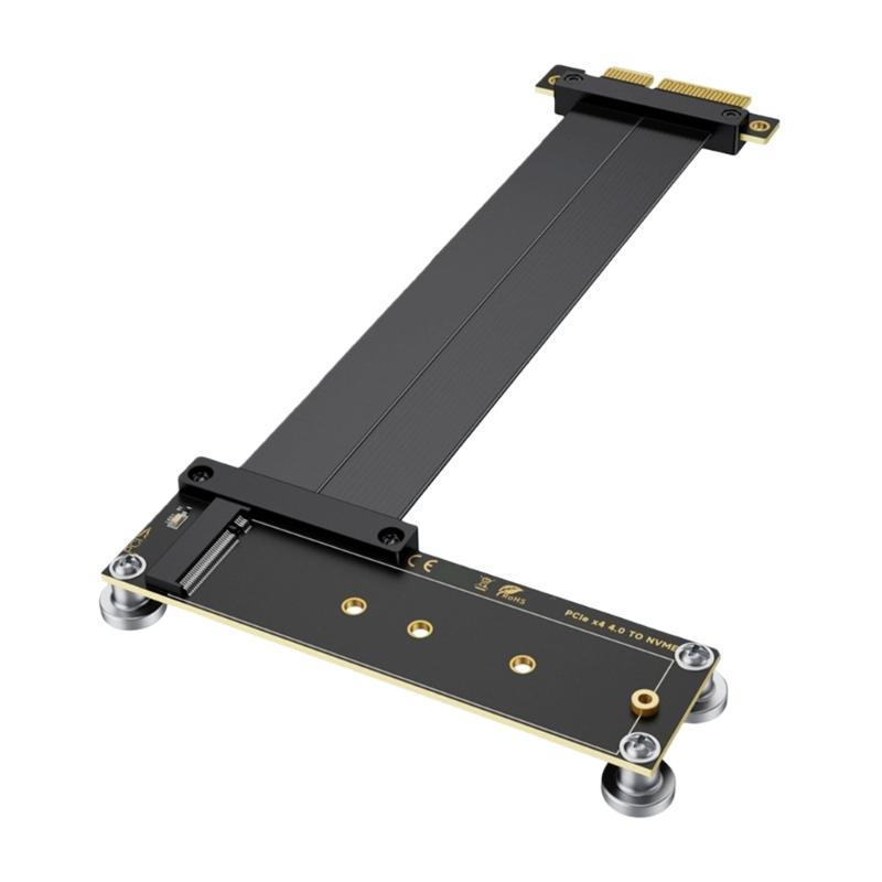 PCIe4.0 4X Expansion Cable Supporting NVMe M.2 SSDs GPU and Networking Cards Featuring AntiInterference Shielding