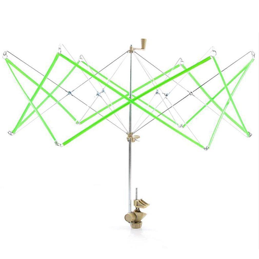 

CarAngels Складная намотка для пряжи и ниток, намотка из сплава, для рукоделия, вязания, пластик, (зеленый) зелёный