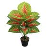 Indoor Floor-Standing Caladium Potted Plant: Realistic Artificial Green Bonsai for Home and Shop Display