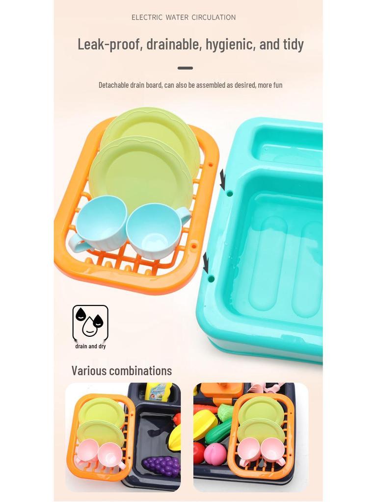 Educational Kitchen Role-Playing Dishwasher Toy for Kids