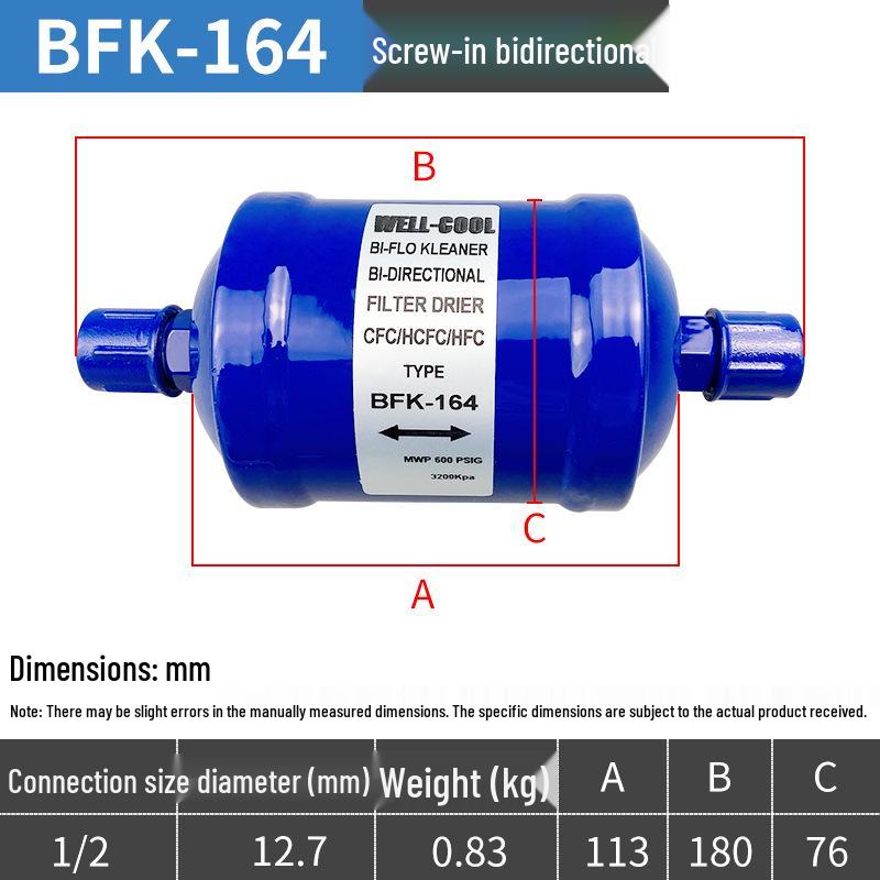 Central Air Conditioning Cold Storage Dryer Filter Unit - Refrigeration Accessories 083/084