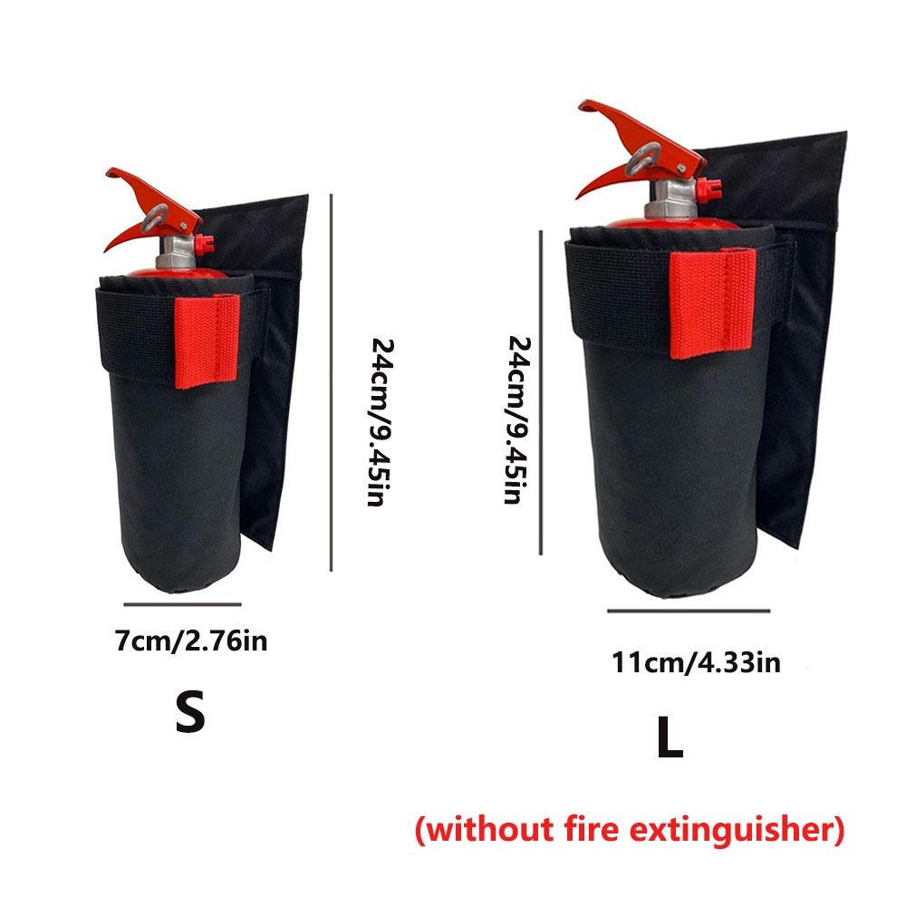 Seat Back Mount Fire Extinguisher Holder Car Extinguisher Bag  Emergency Preparedness