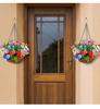 Home Decoration Artificial Flower Hanging Basket For Living Room Garden And