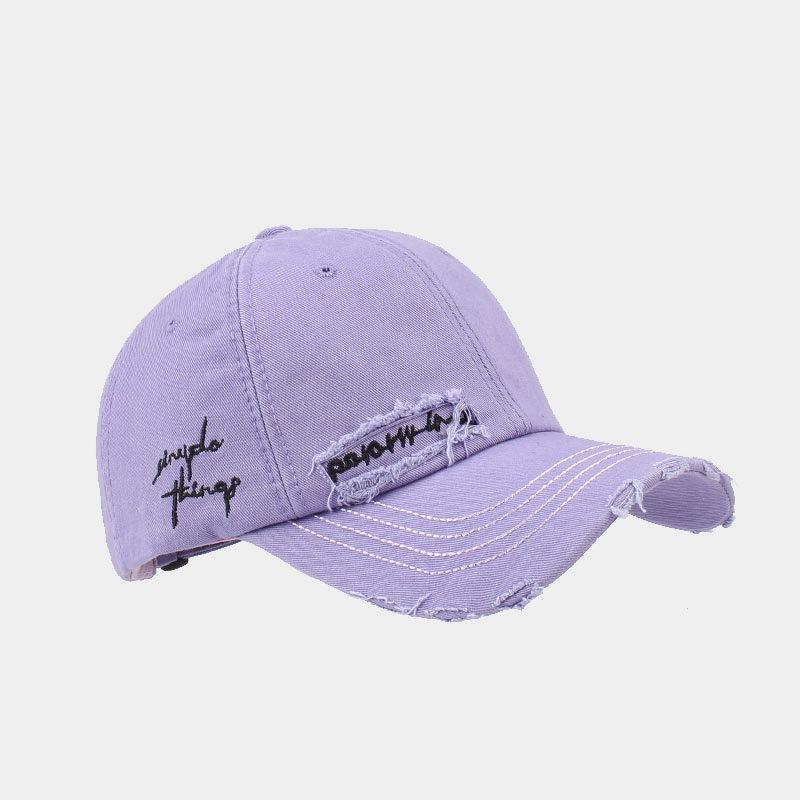 Unisex Washed Cotton Baseball Cap Letter Embroidered Vintage Snapback Hat Men And Women Streetwear Outdoor Sports Hats