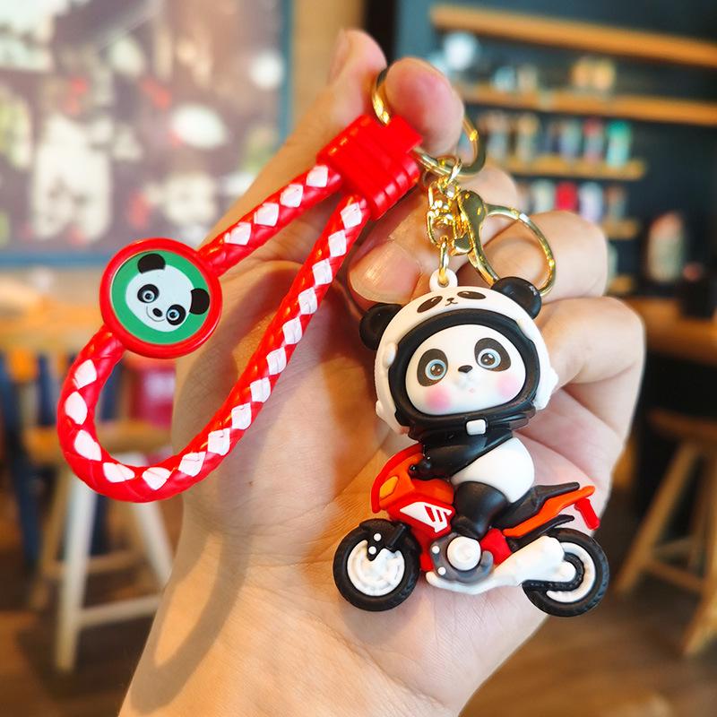 Sichuan Panda Keychain: Cute Big Panda Pendant Doll for Tourists