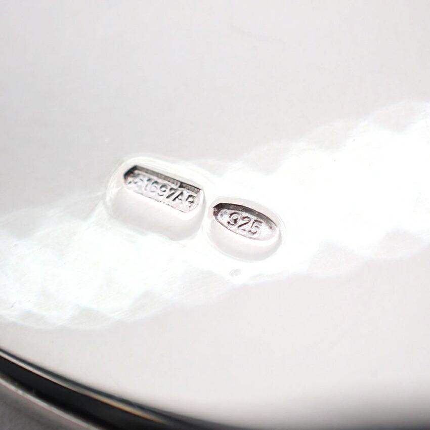 Pre-owned GUCCI SV925 DOG Tag Pendant Necklace j42-10