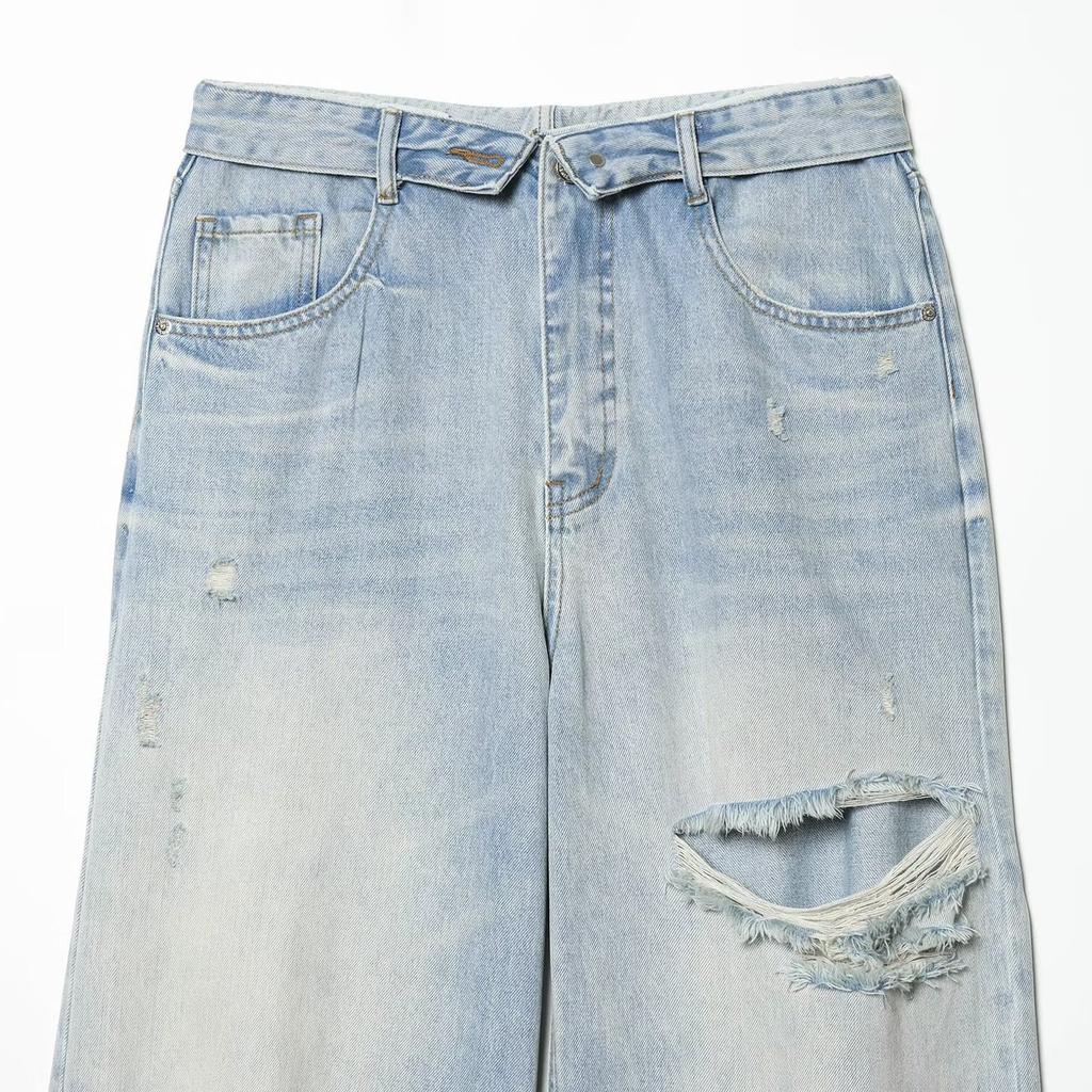 Europäische und amerikanische neue Mode Temperament Mid-Waist Flared Jeans, grenzüberschreitender Außenhandel Damenbekleidung Großhandel 5252014