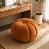 Pumpkin Stool Decorative Ottoman Cushioned for Bedroom