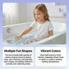 6-Pack Assorted Shape Bath Bombs Gift Set, Mermaid Themed Fizzing Bath Bombs with Rich Lather for Kids