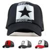 Stylish Mesh Baseball Cap For Men And Women With Big Star Print And Adjustable Fit