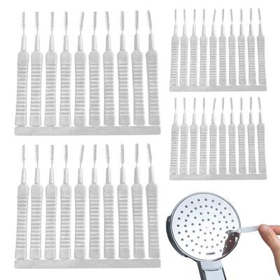 Shower Hole Cleaning Brush 40pcs Small Hole Cleaning Brush Mini Design Household Cleaning Tool for Showerheads Faucets and