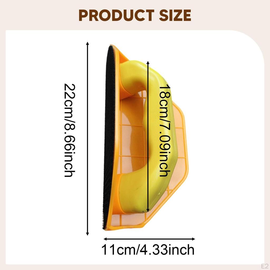Drywall Corner Sander Corning Tool Comfort Handheld Semi Circular Ergonomic Handle for Fine
