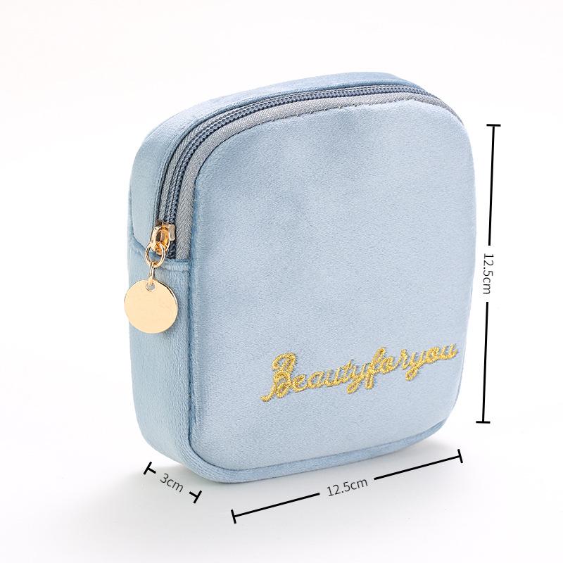 Velvet Makeup Bag Set: High-Capacity, Four-Piece Luxury Cosmetics Storage