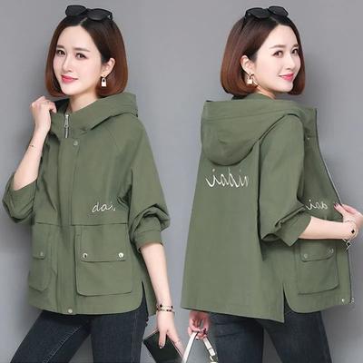 Summer Ladies Jacket Hooded Windbreaker Long Sleeve Casual Coats Female Jacket Loose Outwear Bomber Jackets