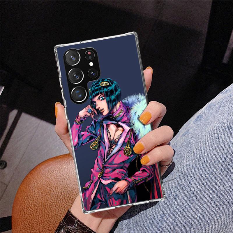 JoJo Adventure Bruno Buccellati Phone Case For Samsung Galaxy S24 S25 Edge S26 Ultra S23 S22 S21 Plus S20 FE + Personalized Prin