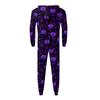 Halloween Printed Family Matching Hooded Long Sleeved Zippered Hooded  Jumpsuit Set
