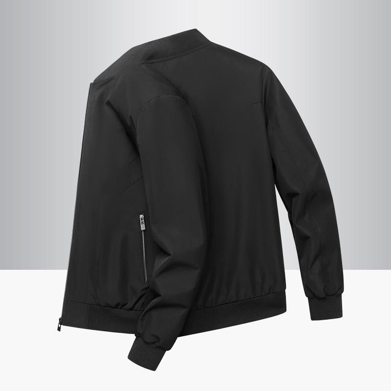 Jacket , Winter Casual Stand Up Collar, Hooded Thick Men s Baseball Jacket, Top L чёрный