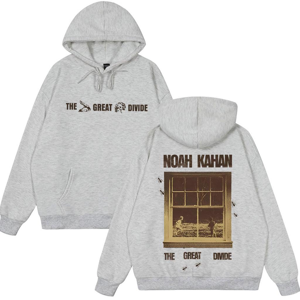 Noah Kahan The Great Divide Tour Grafik Hoodie Herren Damen Mode Pullover Locker Lässig Hip-Hop Hohe Qualität Sweatshirts