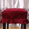 1-Seater / Premium Pleuche Piano Stool Cover Sleeve with Macrame Decorated VARIOUS COLORS