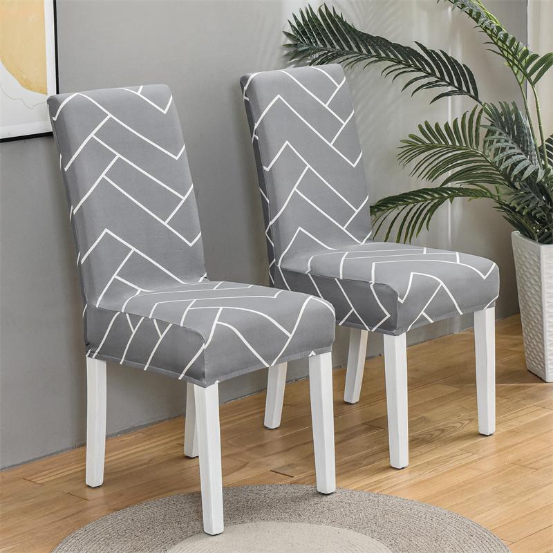 Chair Covers Set Of 1/2/4/6 Pcs, Parson Chair Slipcovers For Dining Room, Removable Kitchen Chair Cover For El And Ceremony