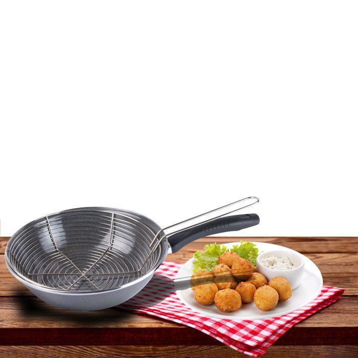 Poêle À Frire Avec Panier 26 Cm Magefesa PARMA Gris 01101878
